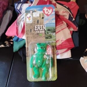 Ty Erin the Bear with Shamrock - Green